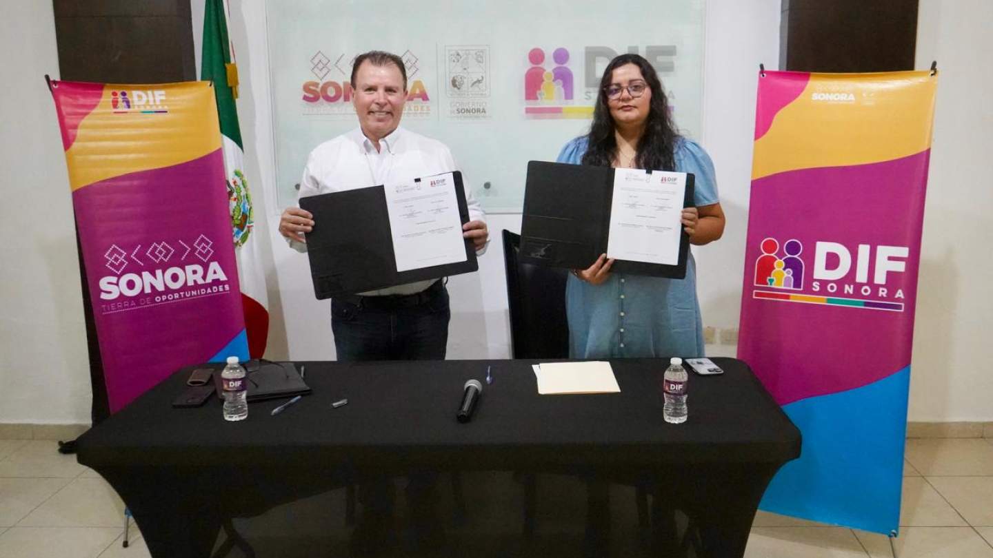 Gobierno de Sonora impulsa delfinoterapias para niñas y niños con discapacidad mediante convenio